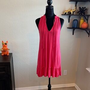 Pink Sleeveless Dress/ Swim Cover-Up
